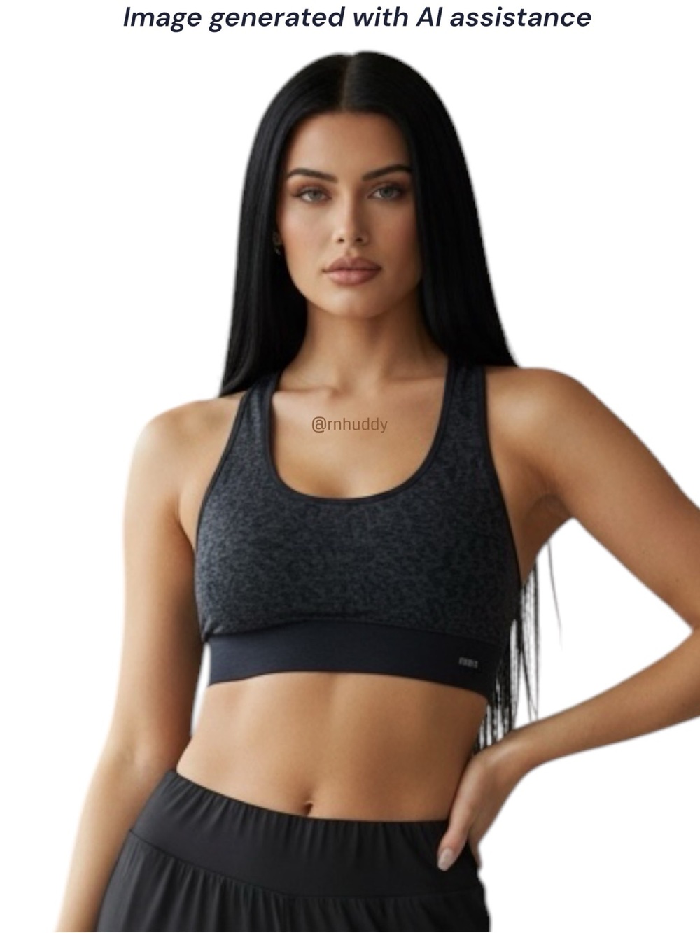 RBX S grey seamless sports bra